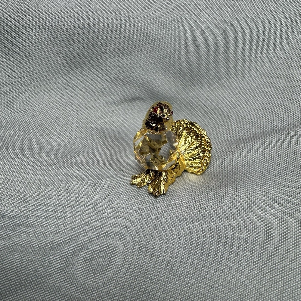 Vintage Swarovski Star Collection Songbird Figurine 66024‎ Gold Crystal - Picture 2 of 6